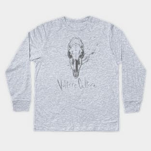 "Vulture Culture" Broken Doe Skull Kids Long Sleeve T-Shirt